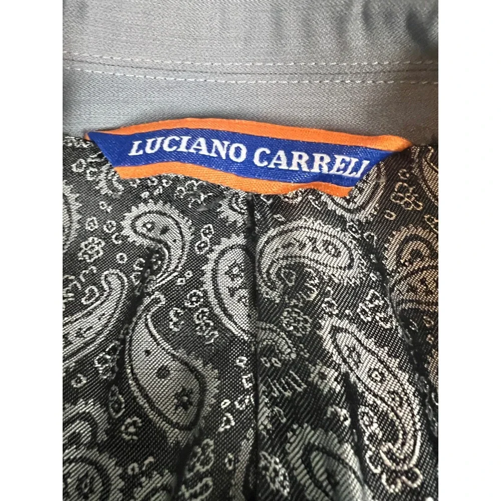 Luciano Carreli Blazer Mens 40R Grey Good Lanificio Delfino Super 150s Wool